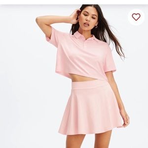 Fabletics pink tennis skirt